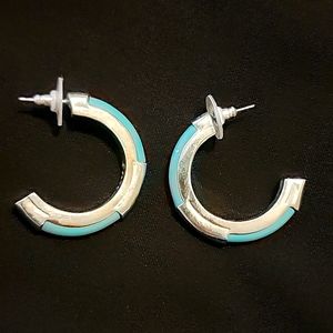 Chicos sterling/turquoise earrings
